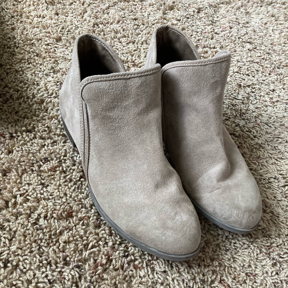 Tan ankle boots